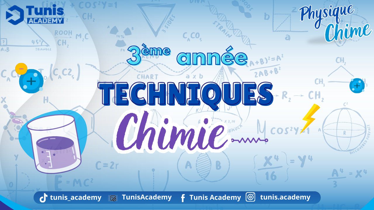 Chimie – 3ᵉ̀ᵐᵉ Sciences