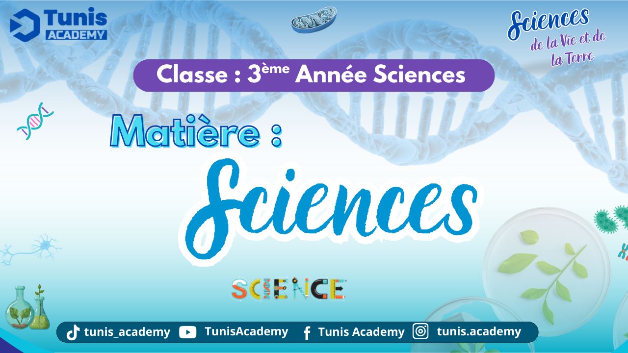 svt – 3eme sciences